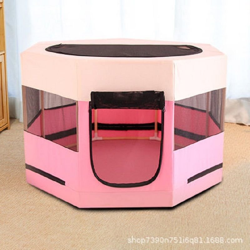 Portable Pet Soft Playpen; Pop up Tent Indoor & Outdoor Use Durable Paw Kennel Cage; Waterproof Bottom Removable Top Puppy Pen Portable Pet Soft Playpen; Pop up Tent Indoor & Outdoor Use Durable Paw Kennel Cage; Waterproof Bottom Removable Top Puppy Pen