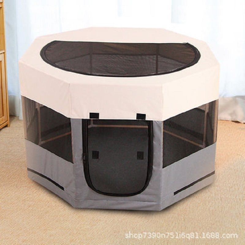 Portable Pet Soft Playpen; Pop up Tent Indoor & Outdoor Use Durable Paw Kennel Cage; Waterproof Bottom Removable Top Puppy Pen Portable Pet Soft Playpen; Pop up Tent Indoor & Outdoor Use Durable Paw Kennel Cage; Waterproof Bottom Removable Top Puppy Pen